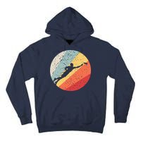 Ultimate Frisbee Retro Distressed Tall Hoodie