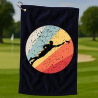 Ultimate Frisbee Retro Distressed Golf Towel