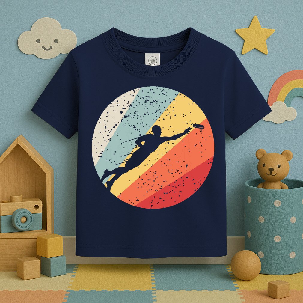 Ultimate Frisbee Retro Distressed Toddler T-Shirt
