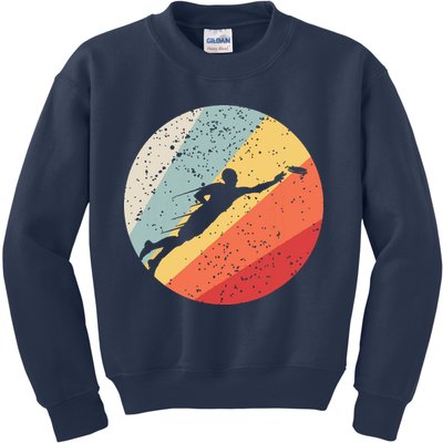 Ultimate Frisbee Retro Distressed Kids Sweatshirt