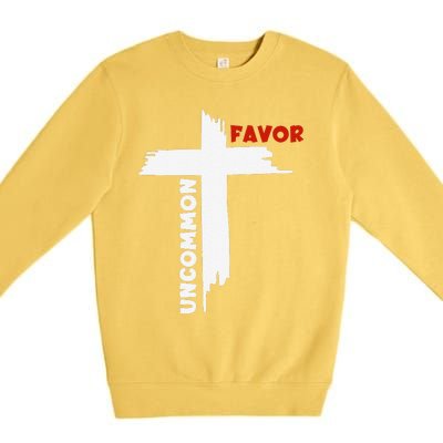 Uncommon Favor Religious Christian Believer Premium Crewneck Sweatshirt