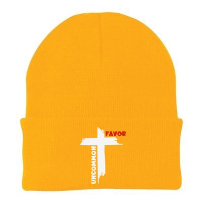 Uncommon Favor Religious Christian Believer Knit Cap Winter Beanie