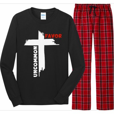 Uncommon Favor Religious Christian Believer Long Sleeve Pajama Set