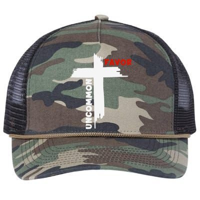 Uncommon Favor Religious Christian Believer Retro Rope Trucker Hat Cap