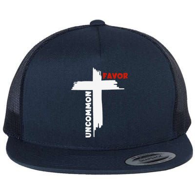 Uncommon Favor Religious Christian Believer Flat Bill Trucker Hat