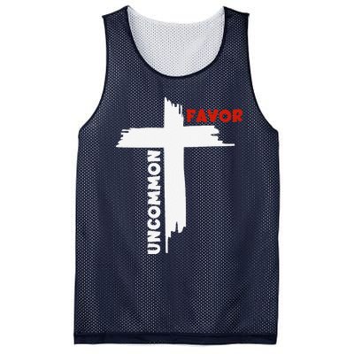 Uncommon Favor Religious Christian Believer Mesh Reversible Basketball Jersey Tank