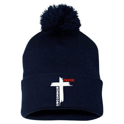 Uncommon Favor Religious Christian Believer Pom Pom 12in Knit Beanie