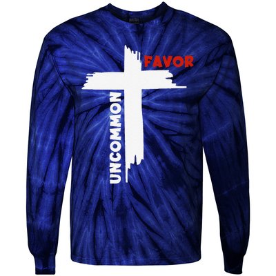 Uncommon Favor Religious Christian Believer Tie-Dye Long Sleeve Shirt