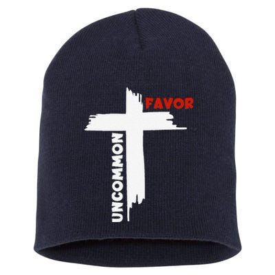 Uncommon Favor Religious Christian Believer Short Acrylic Beanie