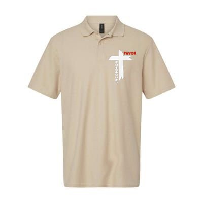 Uncommon Favor Religious Christian Believer Softstyle Adult Sport Polo