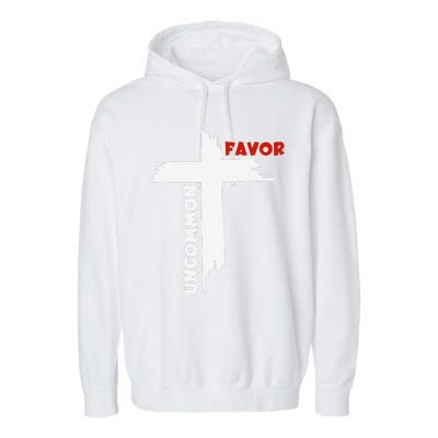 Uncommon Favor Religious Christian Believer Garment-Dyed Fleece Hoodie