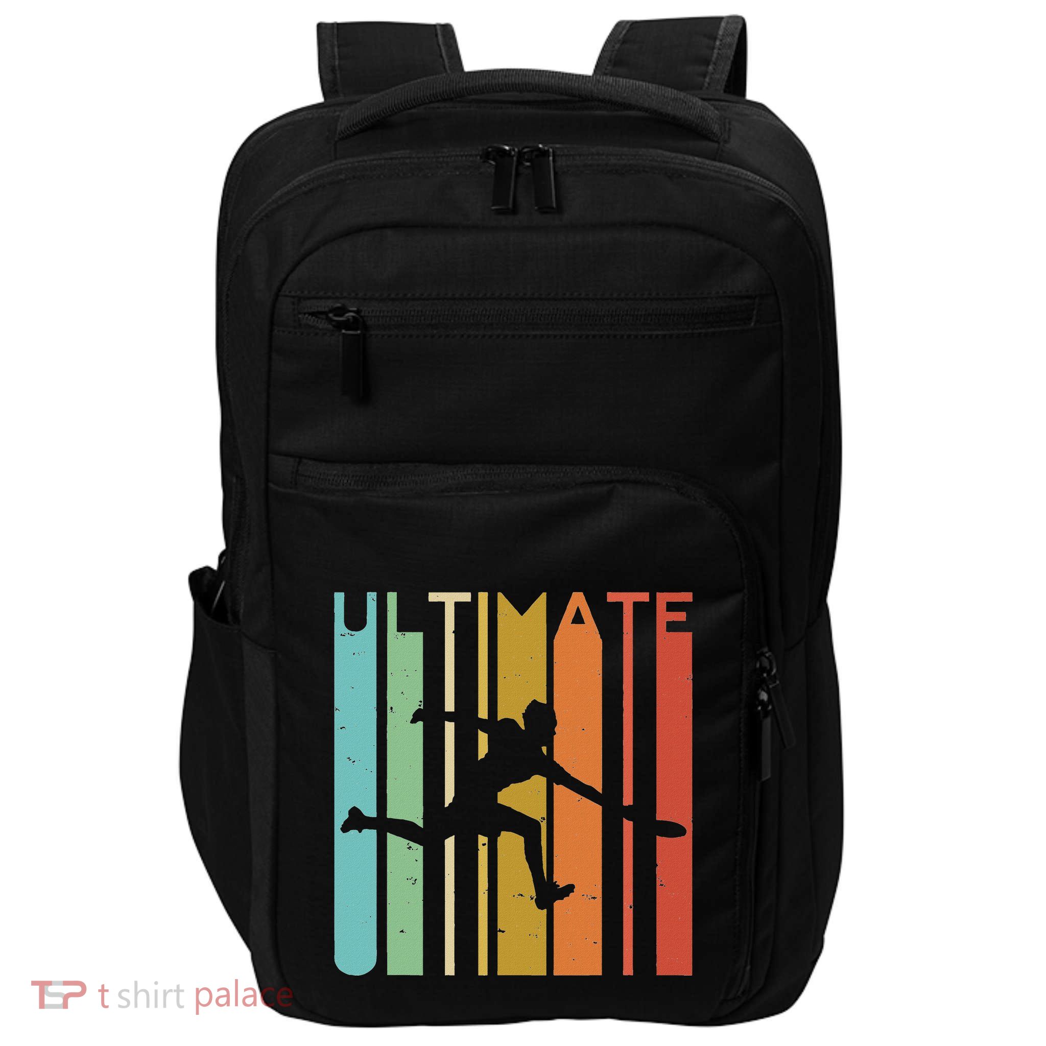 Ultimate Frisbee Retro Player Impact Tech Backpack