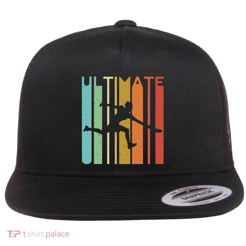 Ultimate Frisbee Retro Player Flatbill Hat