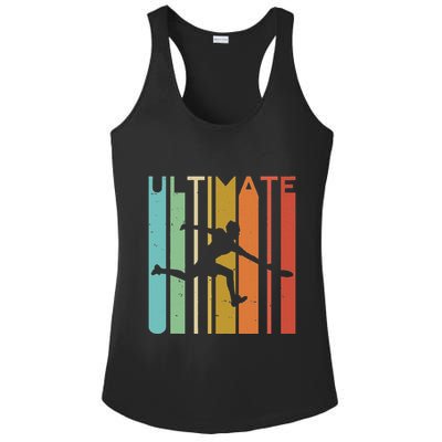 Ultimate Frisbee Retro Player Ladies PosiCharge Competitor Racerback Tank