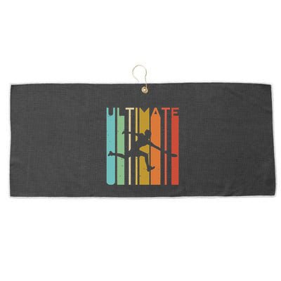 Ultimate Frisbee Retro Player Large Microfiber Waffle Golf Towel