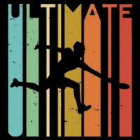 Ultimate Frisbee Retro Player Youth Performance Sprint T-Shirt