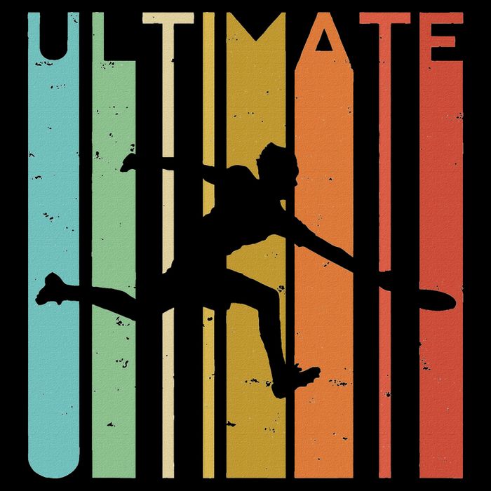 Ultimate Frisbee Retro Player Youth Performance Sprint T-Shirt