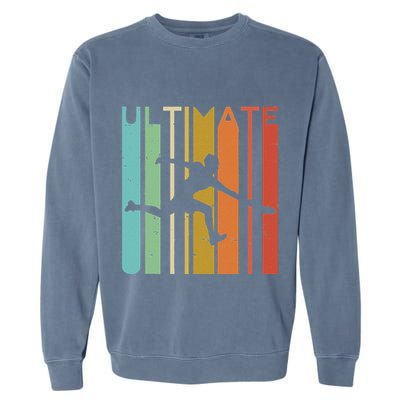 Ultimate Frisbee Retro Player Garment-Dyed Sweatshirt