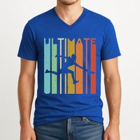 Ultimate Frisbee Retro Player V-Neck T-Shirt