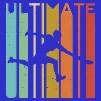 Ultimate Frisbee Retro Player Pom Pom 12in Knit Beanie