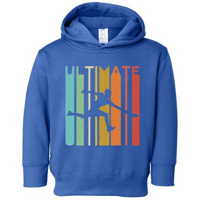 Ultimate Frisbee Retro Player Toddler Hoodie