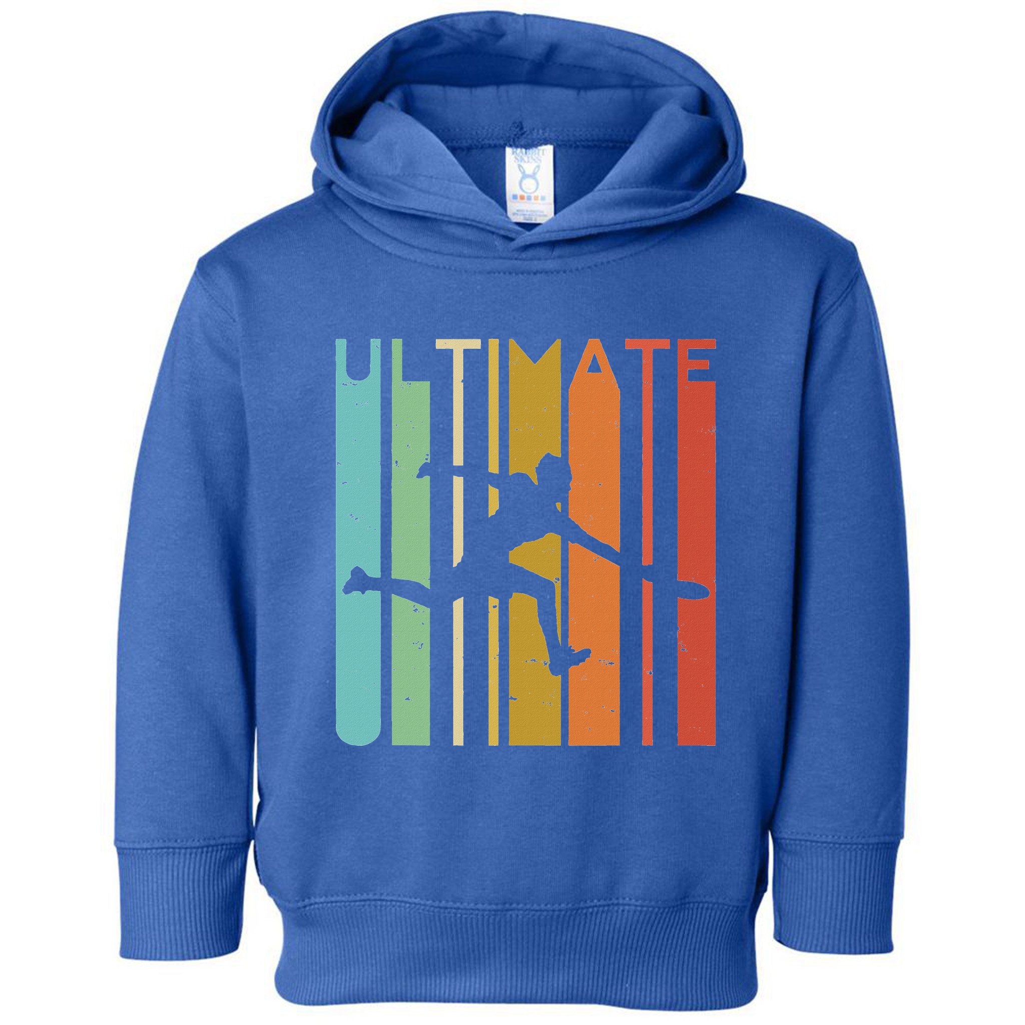 Ultimate Frisbee Retro Player Toddler Hoodie