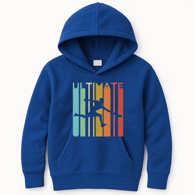 Ultimate Frisbee Retro Player Kids Hoodie