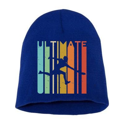 Ultimate Frisbee Retro Player Short Acrylic Beanie
