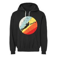 Ultimate Frisbee Retro Distressed Garment-Dyed Fleece Hoodie