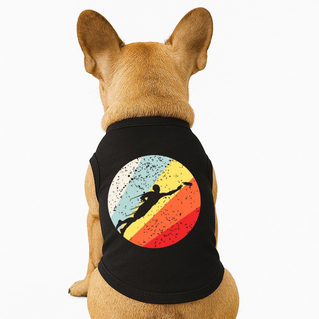 Ultimate Frisbee Retro Distressed Doggie Tank