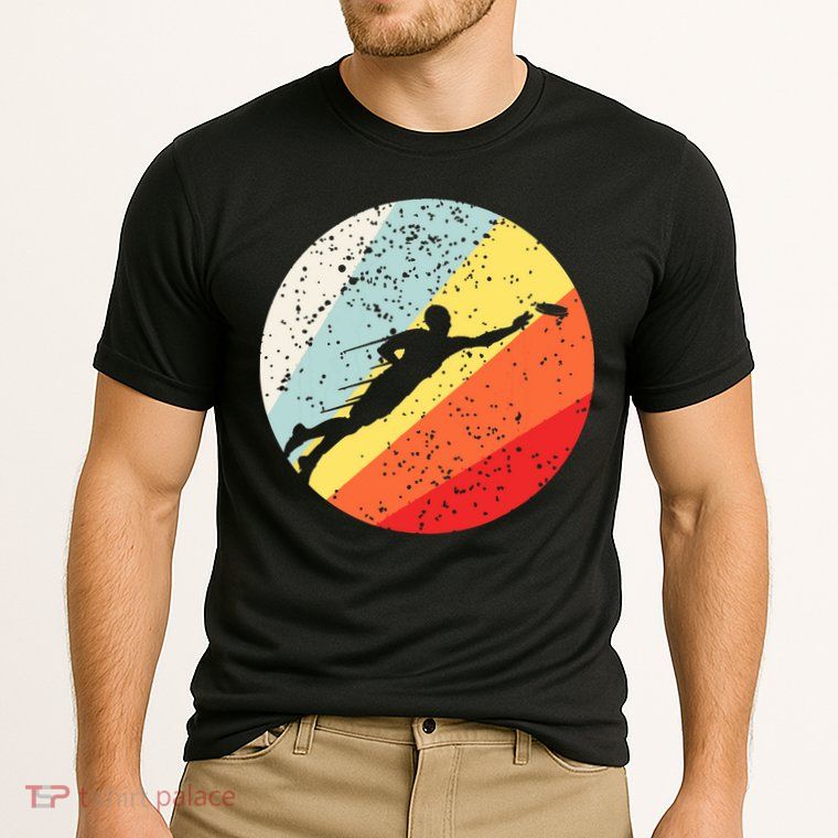 Ultimate Frisbee Retro Distressed Performance Shirt