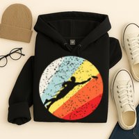 Ultimate Frisbee Retro Distressed Hoodie