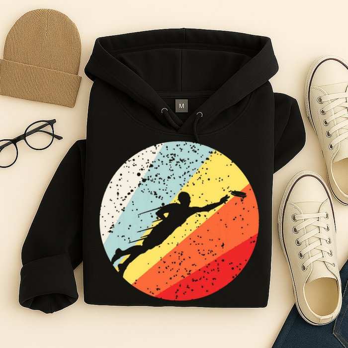 Ultimate Frisbee Retro Distressed Hoodie