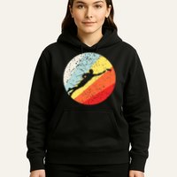 Ultimate Frisbee Retro Distressed Hoodie
