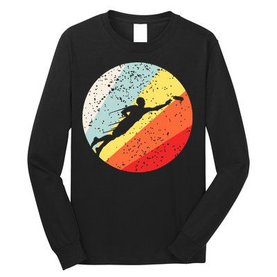Ultimate Frisbee Retro Distressed Long Sleeve Shirt