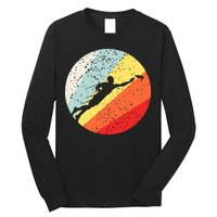 Ultimate Frisbee Retro Distressed Long Sleeve Shirt