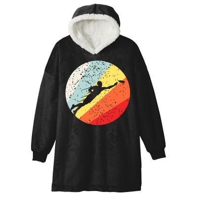 Ultimate Frisbee Retro Distressed Hooded Wearable Blanket