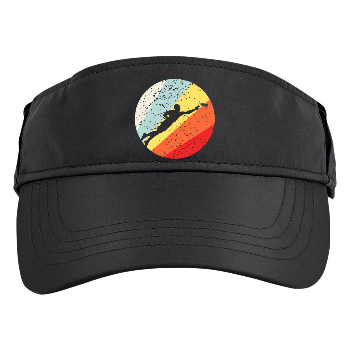 Ultimate Frisbee Retro Distressed Adult Drive Performance Visor