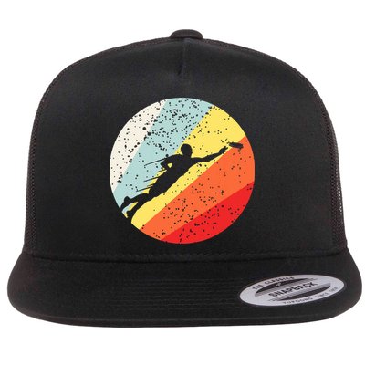 Ultimate Frisbee Retro Distressed Flat Bill Trucker Hat