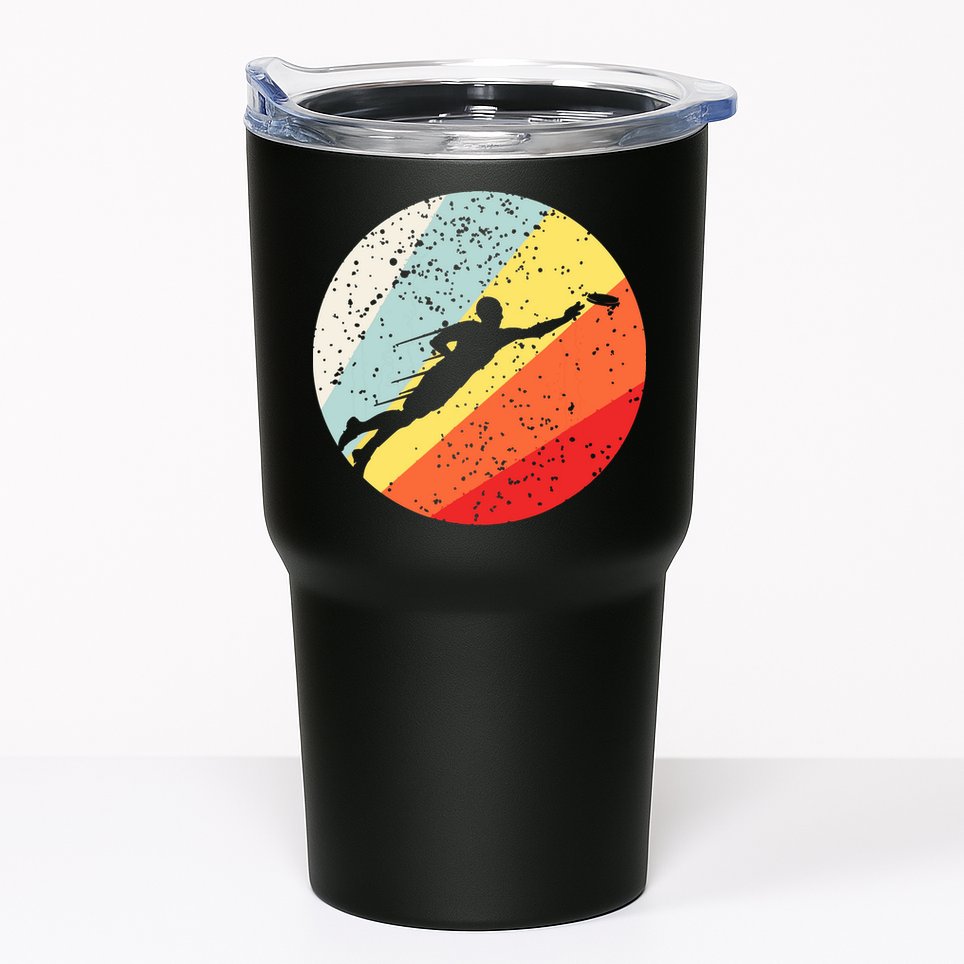 Ultimate Frisbee Retro Distressed Tumbler