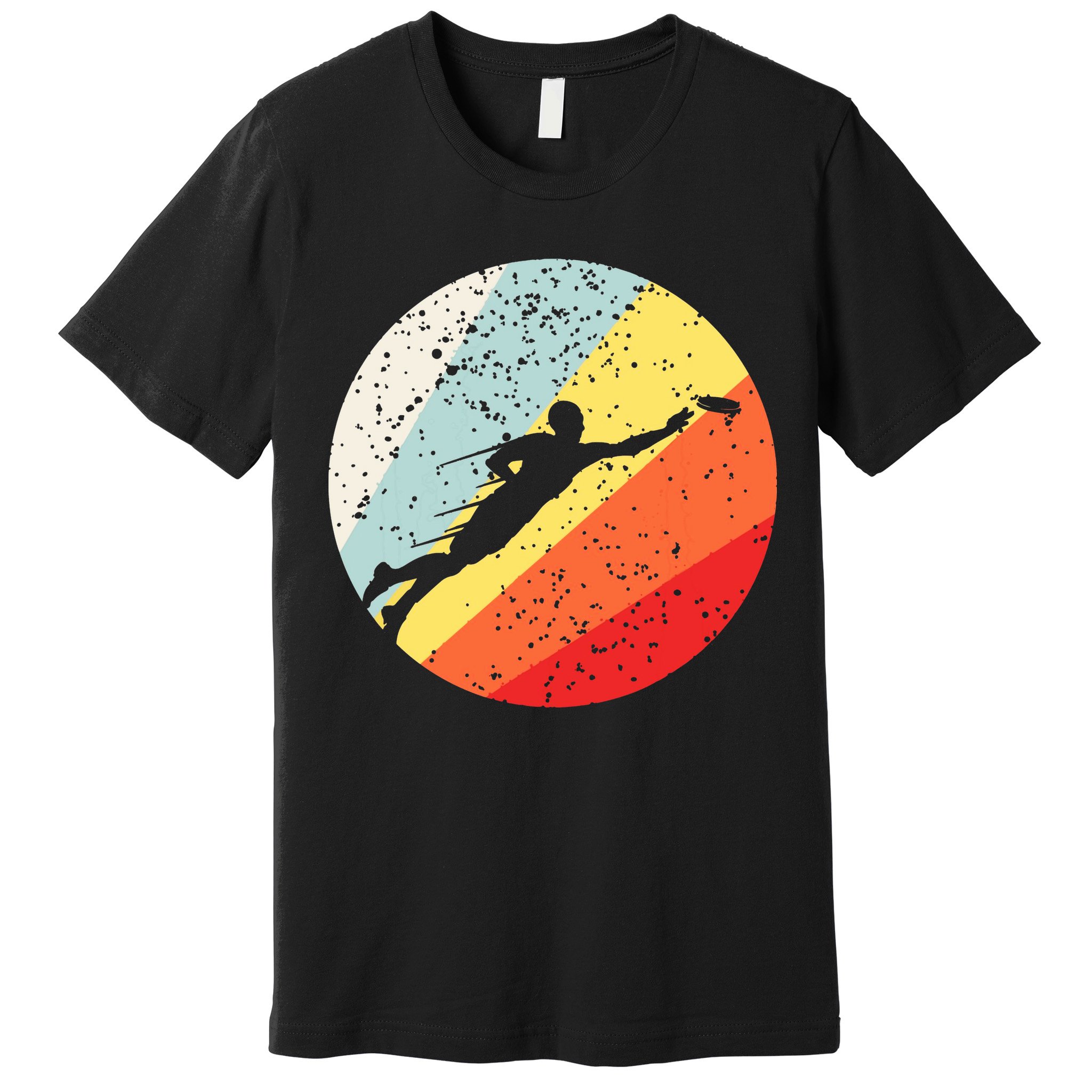 Ultimate Frisbee Retro Distressed Premium T-Shirt