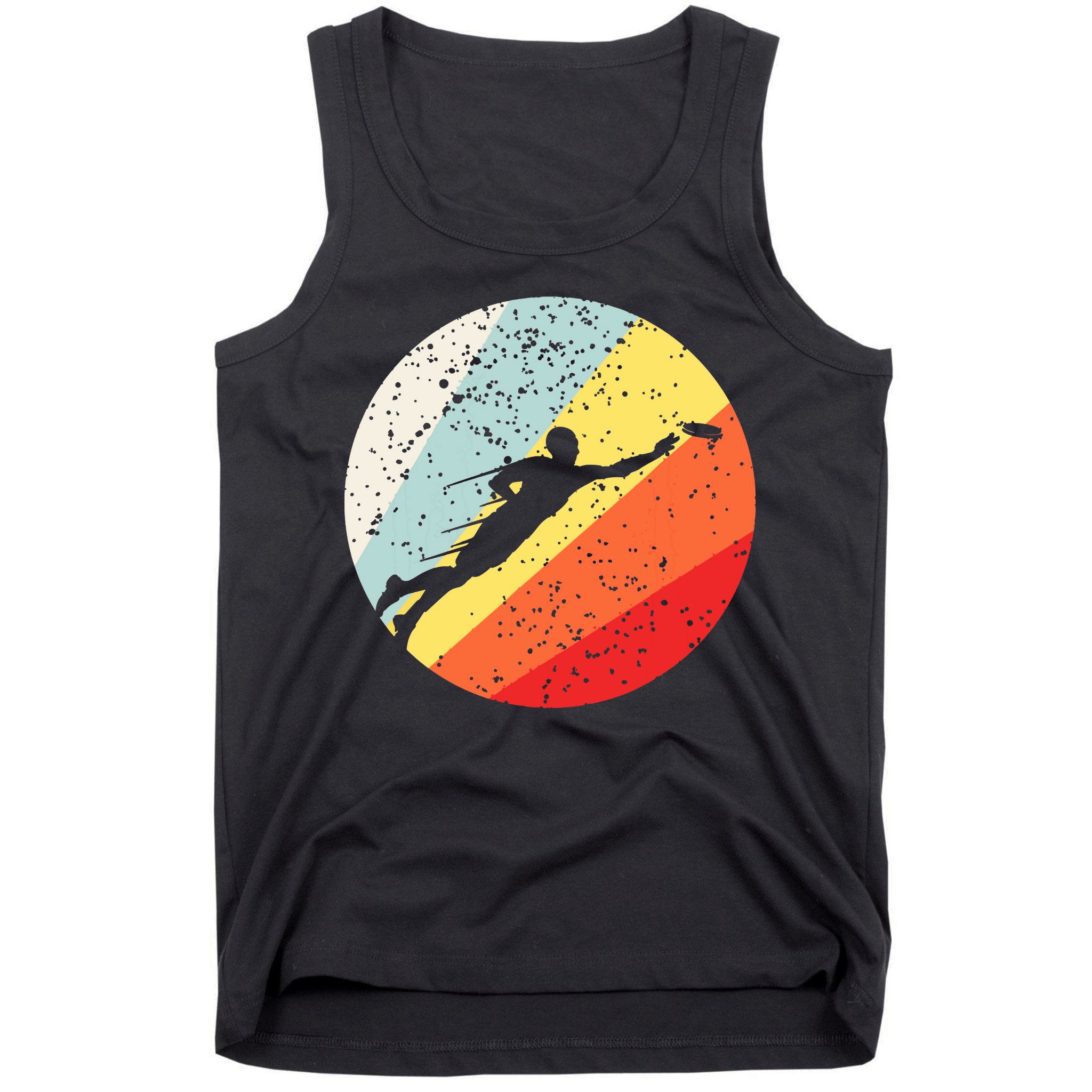 Ultimate Frisbee Retro Distressed Tank Top