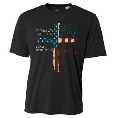 Usa Flag Religious Quote Christian Faith Cooling Performance Crew T-Shirt