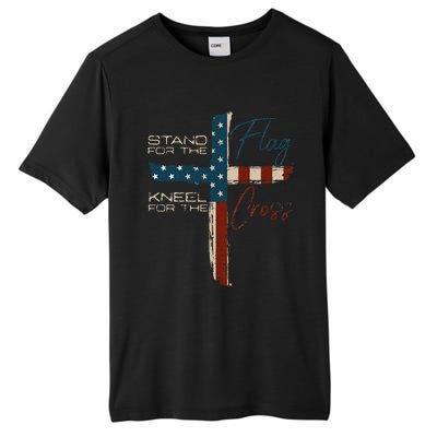 Usa Flag Religious Quote Christian Faith Tall Fusion ChromaSoft Performance T-Shirt