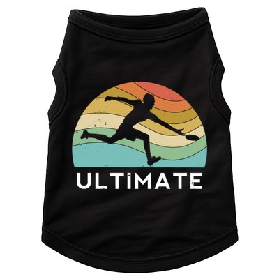 Ultimate Frisbee Retro Player Flying Disc Throwing Meaningful Gift Doggie Tank