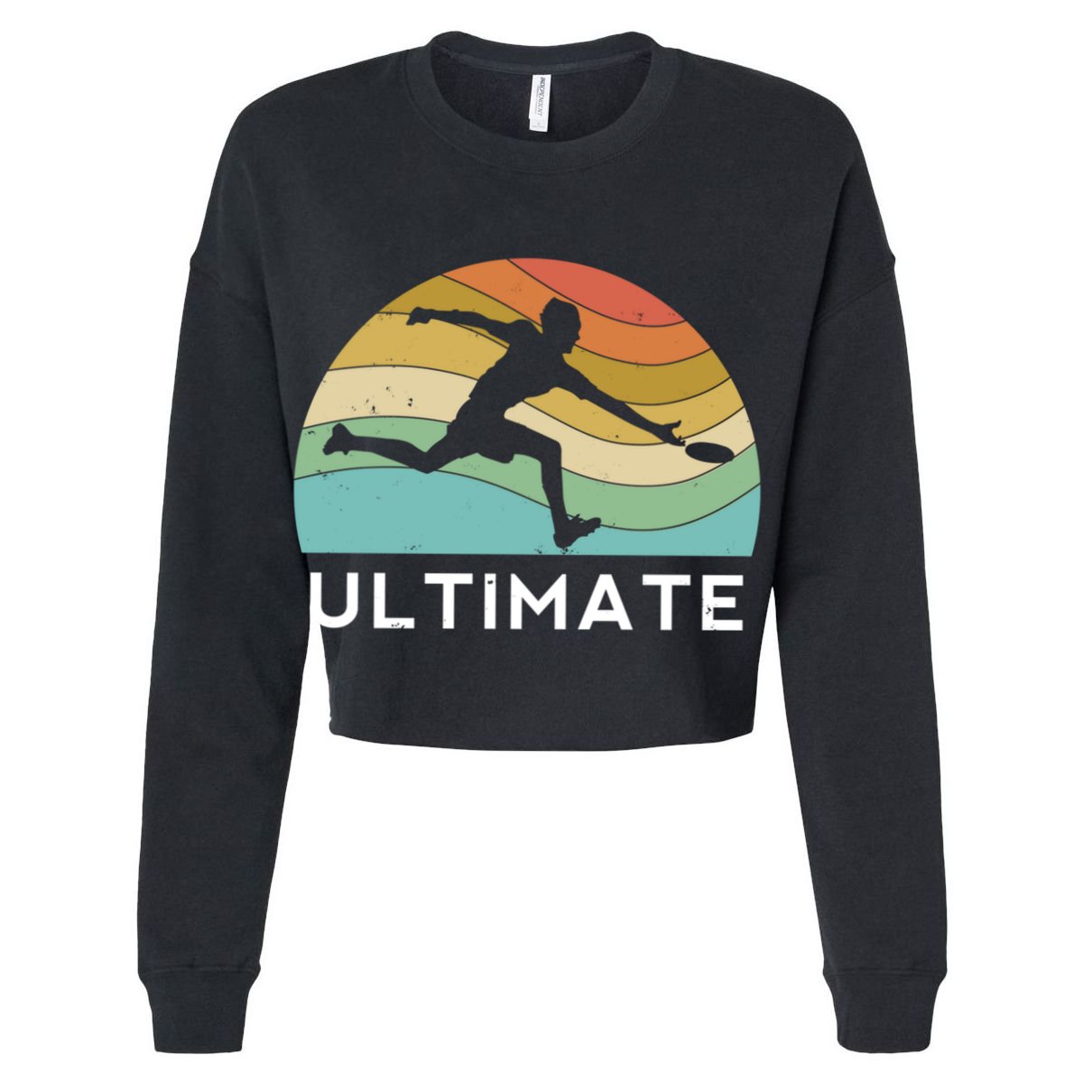 Ultimate Frisbee Retro Player Flying Disc Throwing Meaningful Gift Cooling Performance Crew T-Shirt
