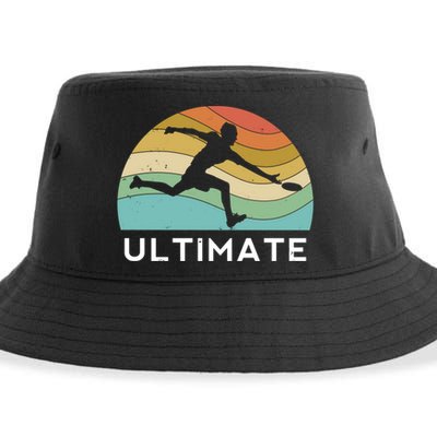 Ultimate Frisbee Retro Player Flying Disc Throwing Meaningful Gift Sustainable Bucket Hat