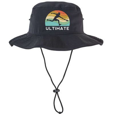 Ultimate Frisbee Retro Player Flying Disc Throwing Meaningful Gift Bucket Hat
