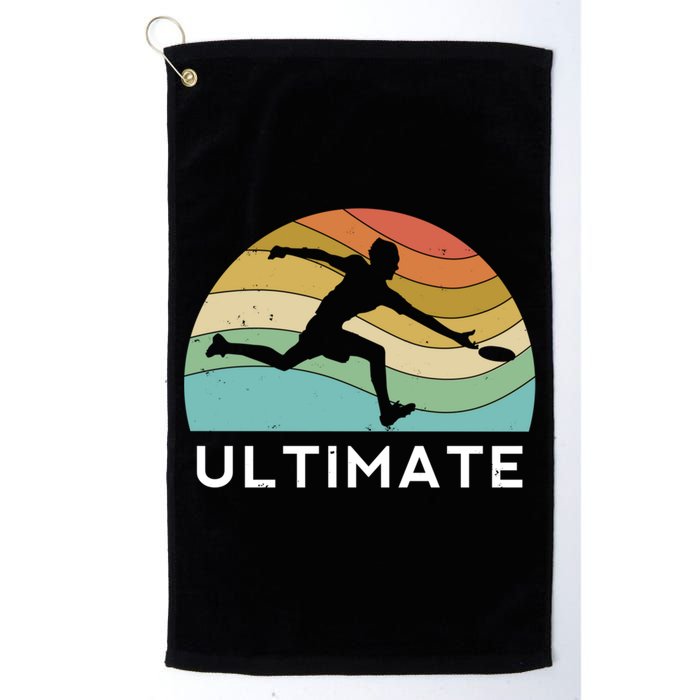 Ultimate Frisbee Retro Player Flying Disc Throwing Meaningful Gift Golf Towel