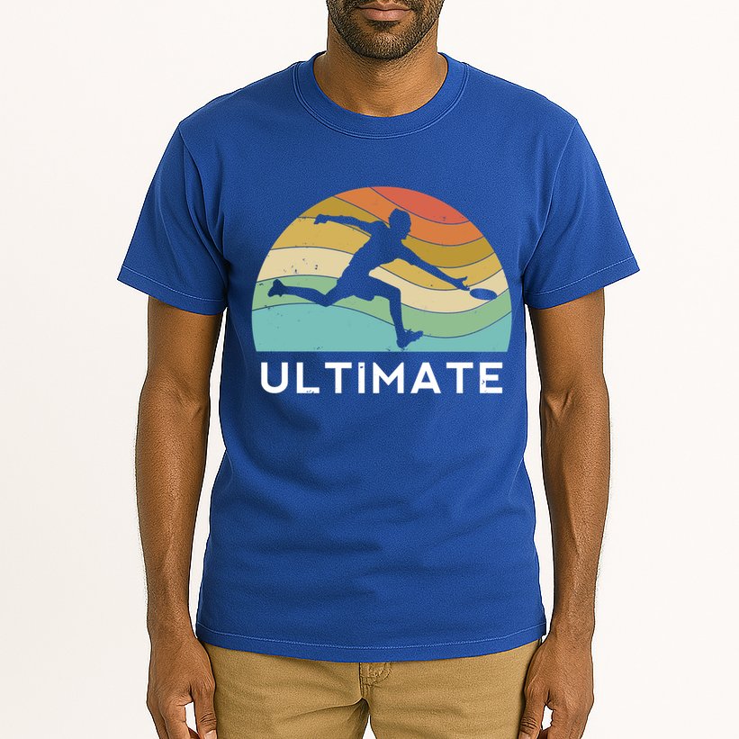 Ultimate Frisbee Retro Player Flying Disc Throwing Meaningful Gift Tall T-Shirt